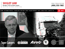 Tablet Screenshot of georgiatruckingaccidentattorney.com